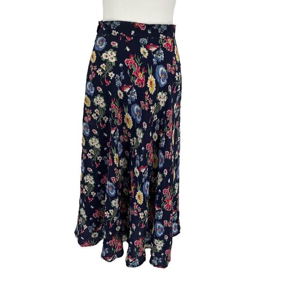 Vintage 90’s Herman Geist Mini Skirt Colorful Floral Spring Summer 6 Petite - Picture 6 of 9